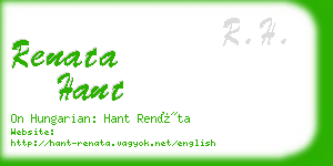 renata hant business card